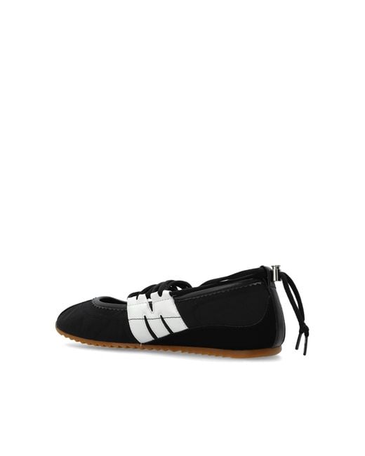 Marc Jacobs Black Round-Toe Ballet Flats