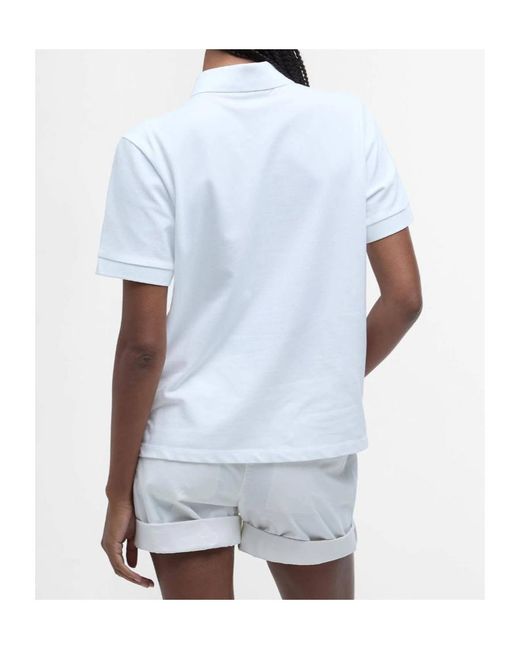 Barbour White Bowford Polo Top