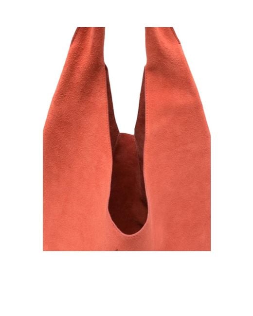A.P.C. Red Slouchy Shoulder Bag