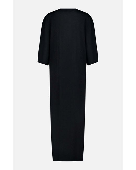 Totême  Black Totême Crewneck T-Shirt Dress