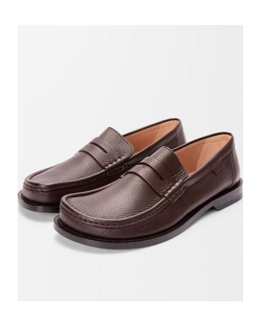 Loewe Brown Campo Loafers for men