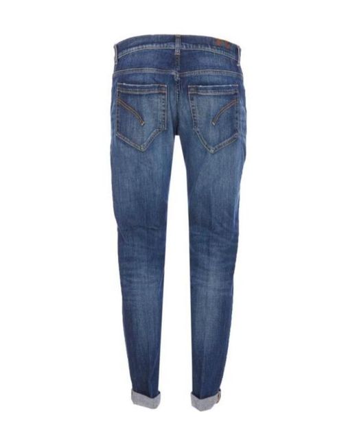 Dondup Blue Distressed Jeans for men