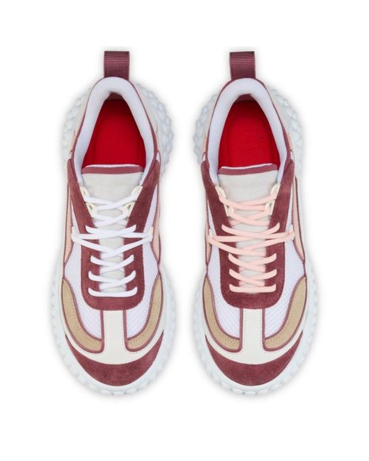 Christian Louboutin Pink Mara Low-Top Sneakers