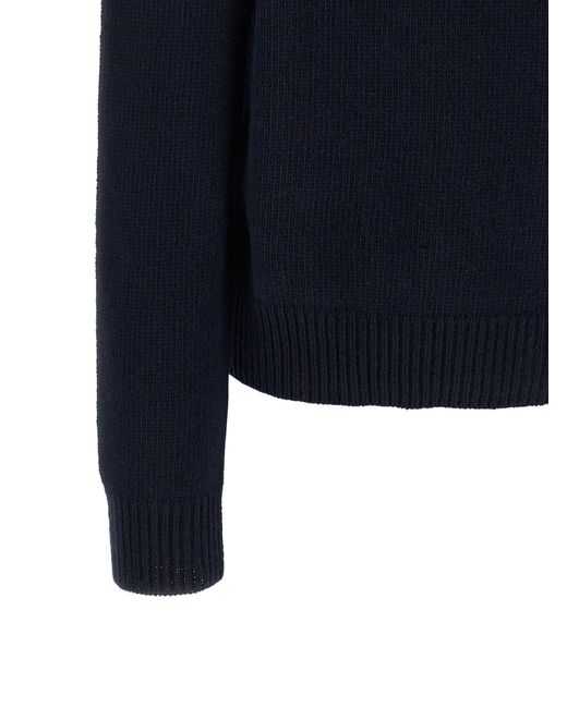 Prada Blue Embellished Button-Up Cardigan
