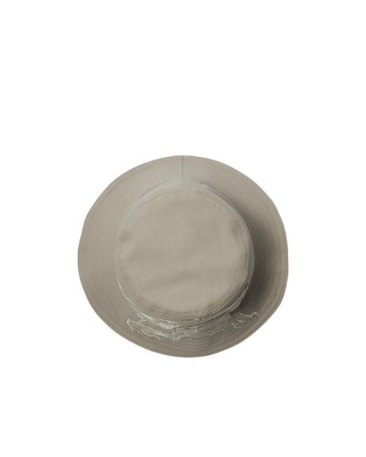 Burberry Gray Equestrian Knight-Embroidered Bucket Hat for men