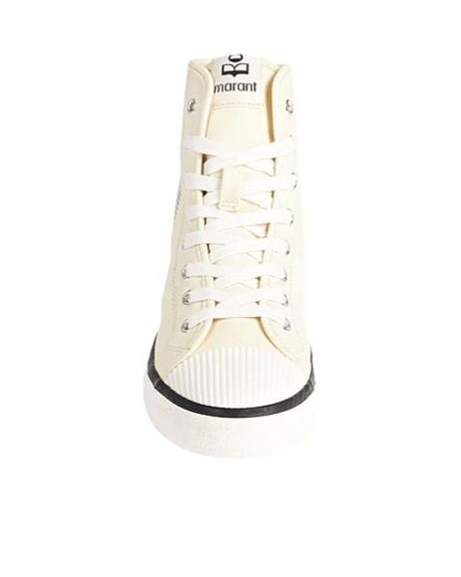 Isabel Marant White Minimalist Solidcolor Canvas Shoes