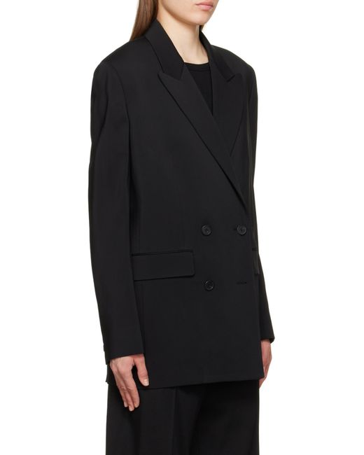 The Row Black Tristana Double-Breasted Blazer