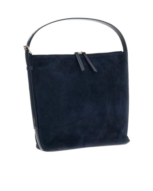 A.P.C. Blue Vera Zip Top Shoulder Bag for men