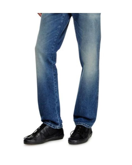 DIESEL Black S-Slante-D-Sneakers for men