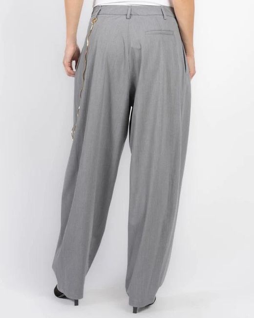 DARKPARK Gray Phebe Chain-Detail Pants