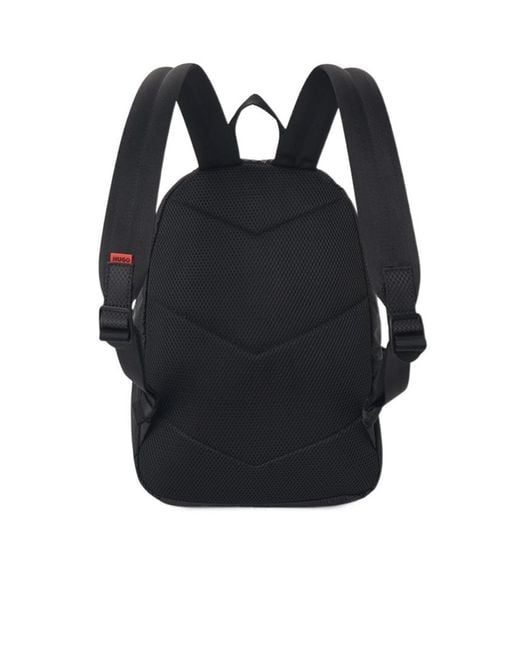 Boss Blue Textured Backpack for men