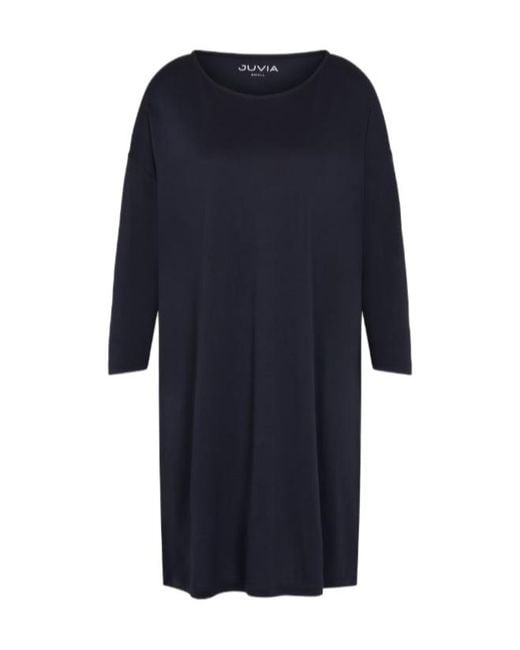 Juvia Blue Round Neck Dress
