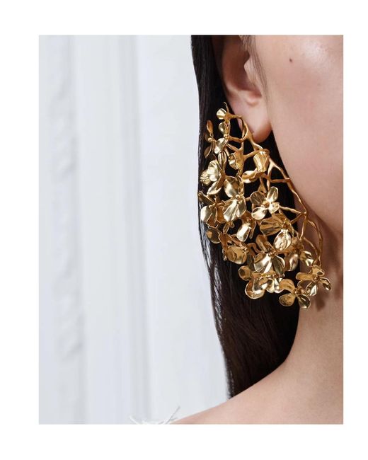Dior Metallic Iviera Hortensia Earrings