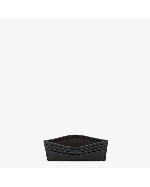 Fendi Black Baguette Plaque Cardholder for men