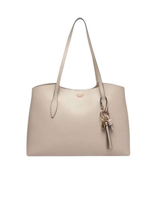 Guess Natural Logo-Letter Shoulder Bag