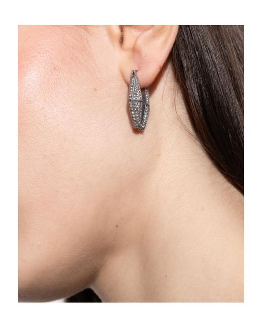 Jimmy Choo Metallic Embellished Chain Earrings