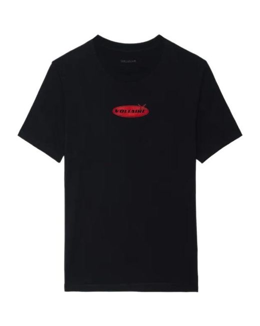 Zadig & Voltaire Black Tommy T-Shirt for men