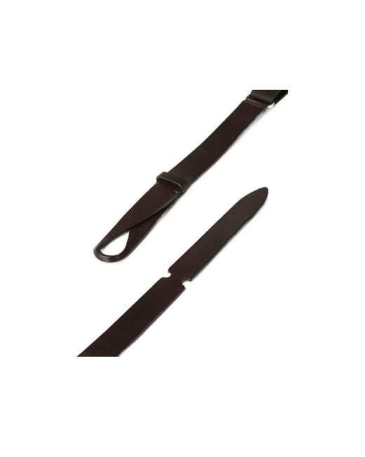 Orciani Black Unbuckled Belt for men