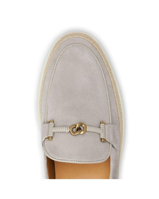 Tod's White Gomma Slip-On Loafers