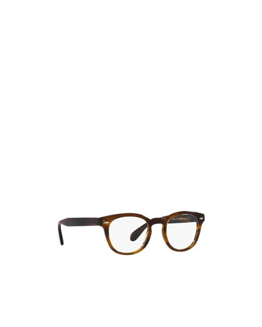 Oliver Peoples White Tonal-Design Round-Frame Glasses for men