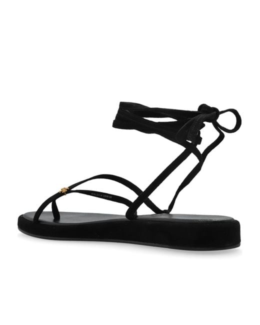 Tory Burch Black Suede Sandals