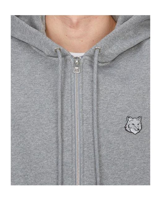 Maison Kitsuné Gray Long-Sleeved Sweater for men