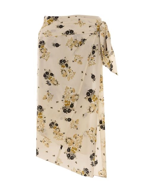 Isabel Marant Natural Patterned Skirt