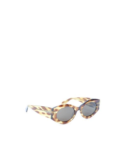 Alaïa White Alaïa Aa0080S Oval-Frame Sunglasses