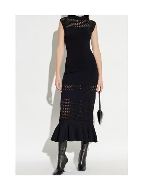 Lanvin Black Midi Dresses