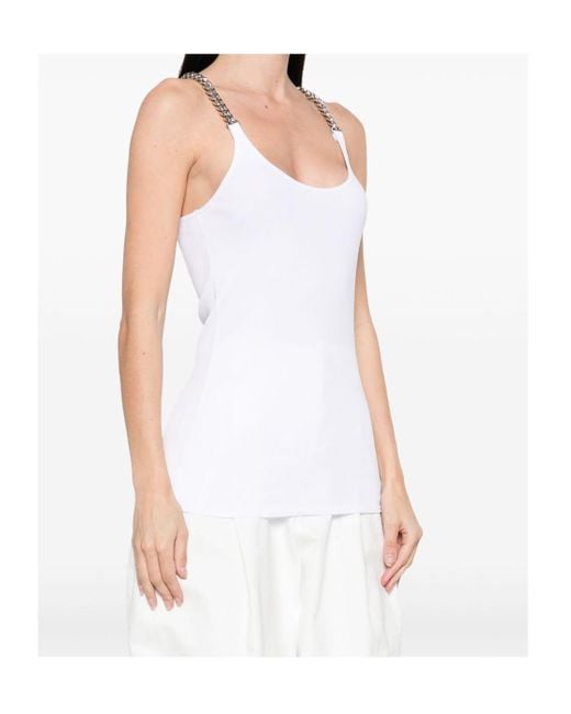 Stella McCartney White Ribbed Vest