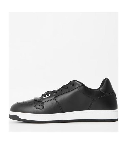 Versace Gray Logo Low-Top Sneakers for men