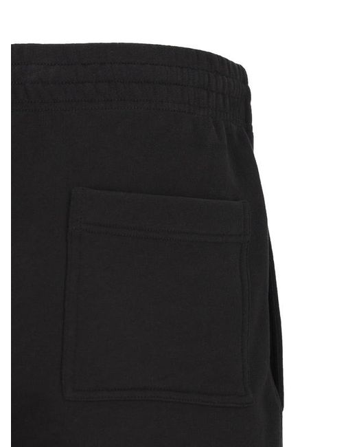 Burberry Black Monogram Embroidered Joggers for men