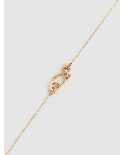Sophie Bille Brahe Metallic Bisou Pearl Pendant Necklace