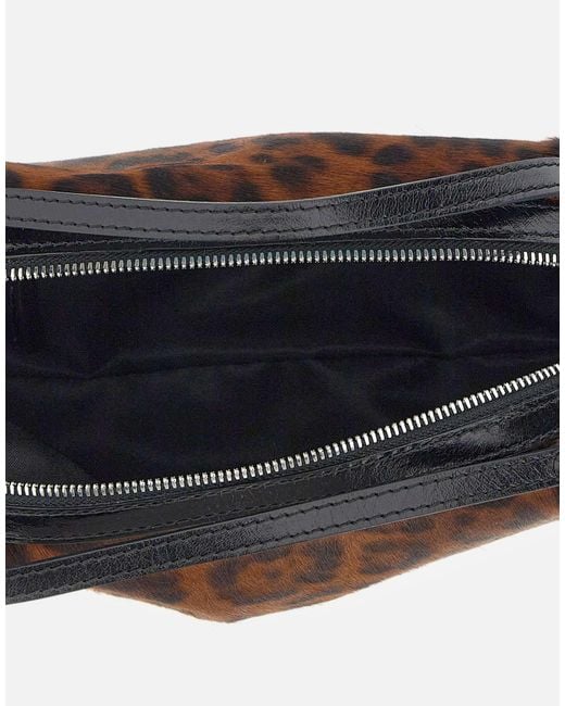 Gianni Chiarini Brown Alifa Animal-Print Shoulder Bag