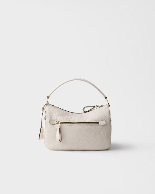Prada Gray Sacca Small Shoulder Bag