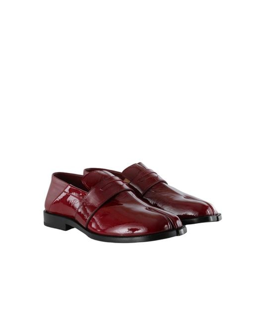 Maison Margiela Red Tabi Loafers