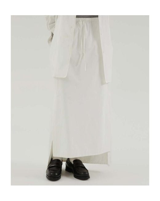 1989 STUDIO White Asymmetrical Midi Skirt