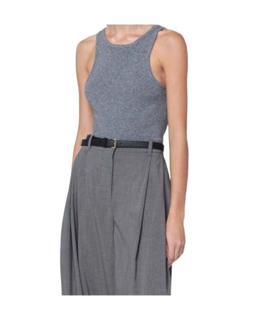 Almada Label Gray Round-Neck Vest