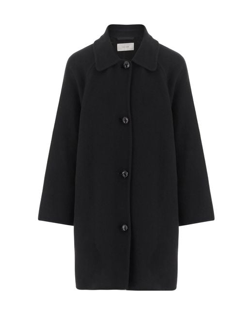 The Row Black Long-Sleeved Coat