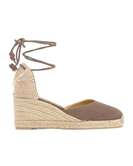 Castaner Metallic Castañer Cute Ankle-Tie Wedge Espadrilles