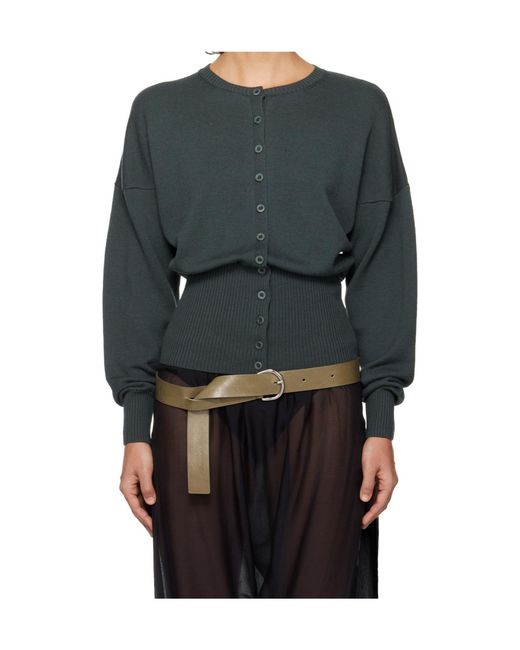 Paloma Wool Gray Button Rosana Knitwear