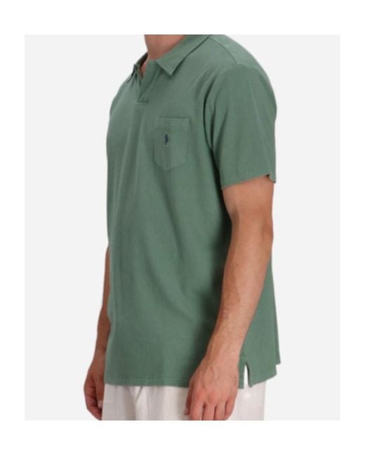 Polo Ralph Lauren Green Pocket Short-Sleeve Polo Shirt for men