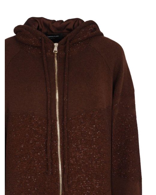 Fabiana Filippi Brown Long Sleeve Jacket
