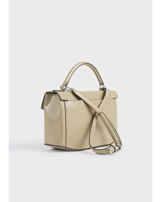 Totême Metallic Totême Box Top Handle Shoulder Bag