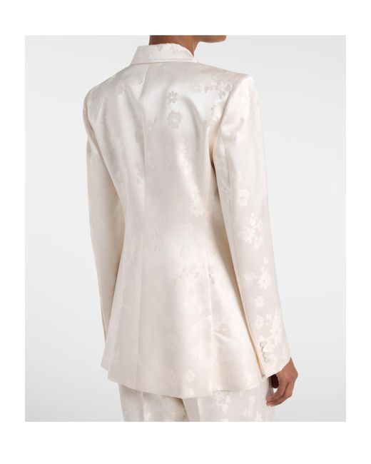Gabriela Hearst White Long-Sleeved Suit Jacket
