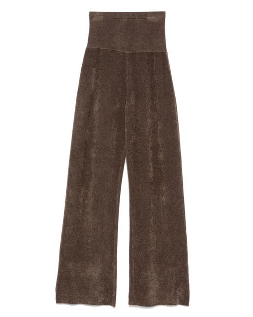 AYA MUSE Brown Knitte Trousers