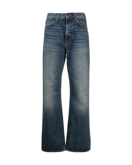 Nili Lotan Blue Belt-Loop Jeans