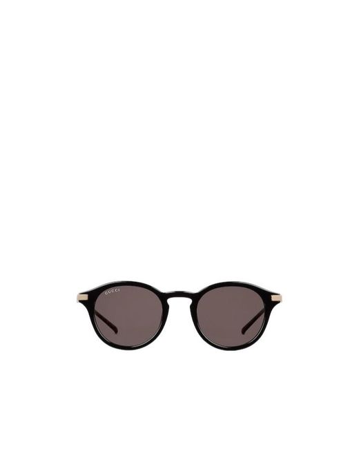 Gucci Metallic Eyewear Round Frame Sunglasses for men