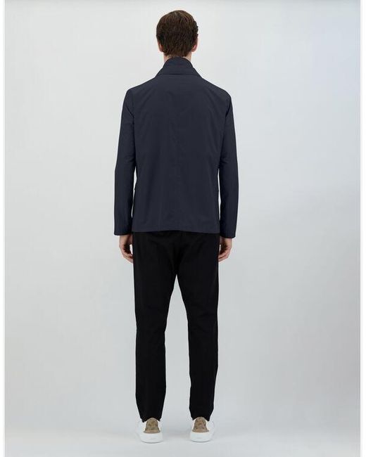 Herno Blue Buttoned Layered Jacket for men