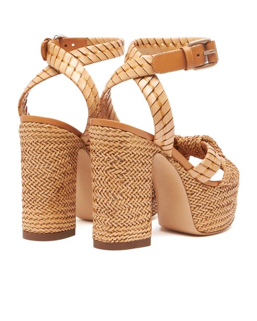 Casadei Multicolor Interwoven Knot-Detailed Sandals